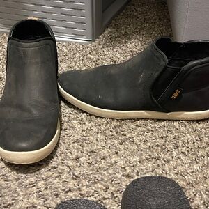 Teva Black Slip-On Loafers